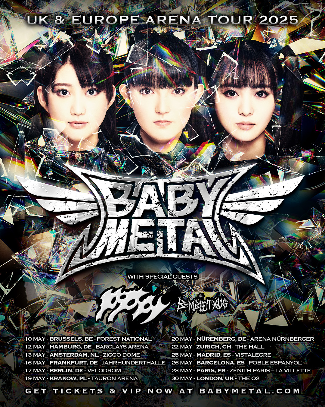 u*o様 BABYMETL ベビーメタル　3体　送料込 BABYMETALとSlaughter to Prevailのコラボ曲「Song 3」配信、MV